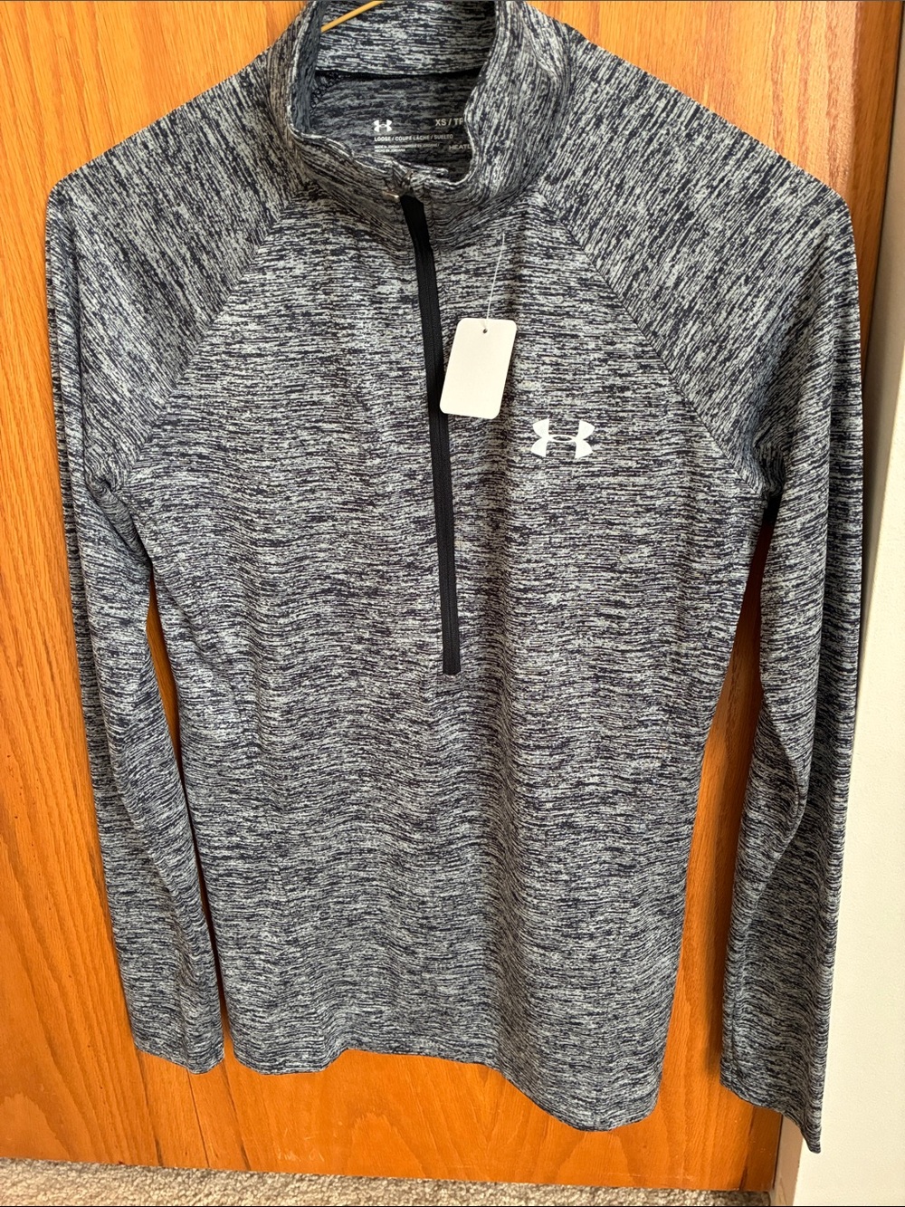 Under Armour Black & Gray Heather Quarter-Zip Pullover